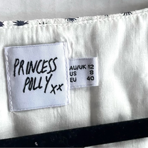 Princess Polly white navy blue floral dress - Picture 9 of 10